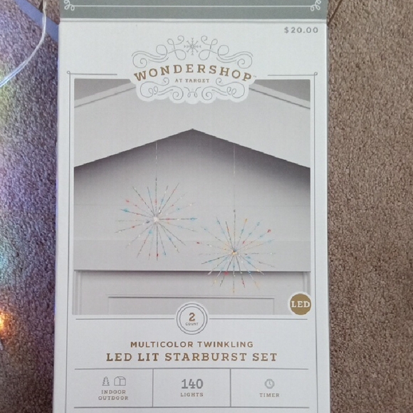New In Box! Wondershop Vibrant LED Starburst Lights - Picture 2 of 4